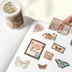 Stamped Wings Washi Tape Sticker Set