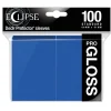 Standard Size Pacific Blue PRO-Gloss Eclipse Sleeves (100) Kortlommer