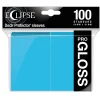 Standard Size Sky Blue PRO-Gloss Eclipse Sleeves (100) Kortlommer