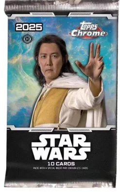Star Wars 2025 Chrome Hobby Booster Pack