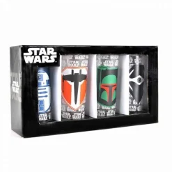Star Wars Badge Icon Mini Glasses Set of 4