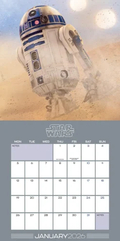 Star Wars Classic 2026 Square Calendar