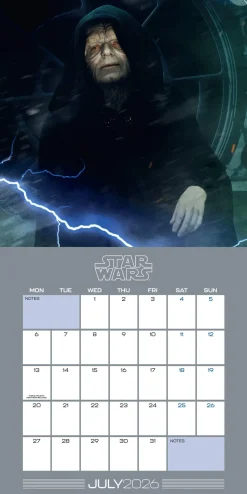 Star Wars Classic 2026 Square Calendar