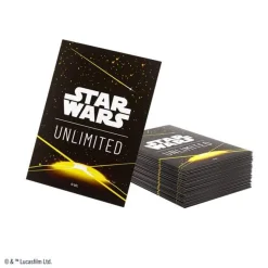 Star Wars Unlimited Premium Card Back Yellow Standard Size Sleeves (60+1)