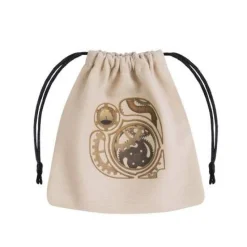 Steampunk Beige & Multicolor Dice Bag Terningpose