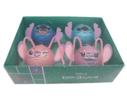 Stitch and Angle Faces Bauble 4-Pack