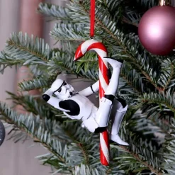Stormtrooper Candy Cane Hanging Ornament 12 cm