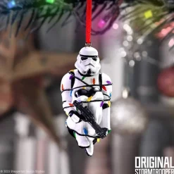 Stormtrooper in Fairy Lights Hanging Ornament 9 cm