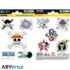 Straw Hat Skulls Stickers 16x11 cm