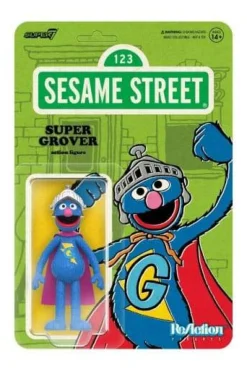 Super Grover ReAction Action Figure 10 cm