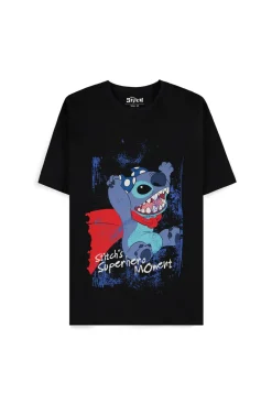 Superhero Stitch Black T-shirt