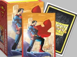 Superman Version 2 Brushed Art Standard Size Dragon Shield Sleeves (100) Kortlommer, Dragon Shield
