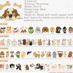 Tail Waggers Washi Tape Sticker Set