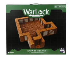 Town & Village Straight Walls 1 Inch Expansion Pack Warlock Tiles Box Set
