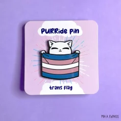 Trans Kitty Pin