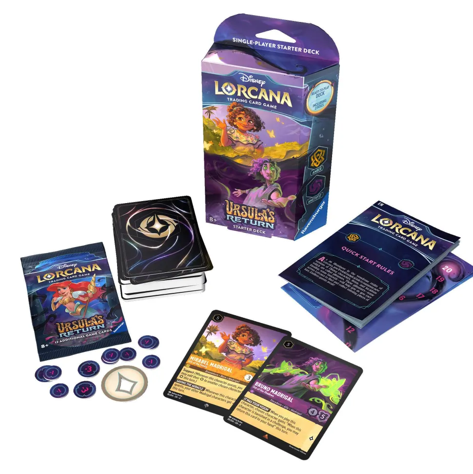 Ursula's Return Amber & Amethyst (Bruno & Mirabel) Starter Deck Lorcana TCG