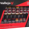 Vallejo: Game Golor Leather & Metal Paint Set 18ml (16)