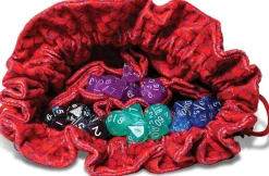 Velvet Dragon Storm Red Dragon Scales Compartment Dice Bag