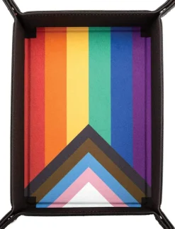 Velvet Rainbow Flag Dice Tray