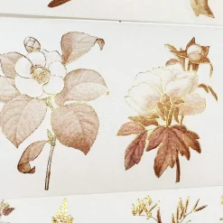 Vintage Botanicals Washi Tape Sticker Set (GILDED)
