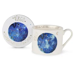 Virgo Bone China Mug and Coaster Gift Set