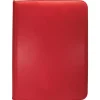 Vivid Red 9-Pocket Zippered Pro-Binder Portfolio