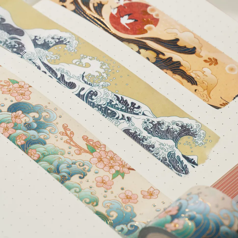 Waves of Rebun Washi Tape Set (4)