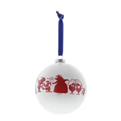 Were All Mad Here Glass Bauble