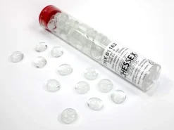 White Catseye Glass Stones (40+) Counter