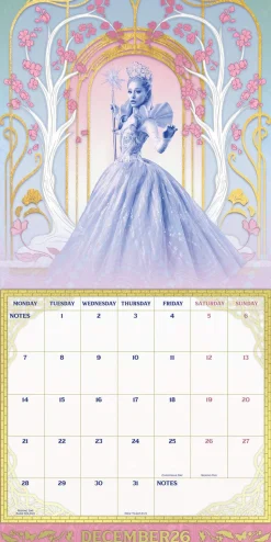WICKED MOVIE 2026 SQUARE CALENDAR