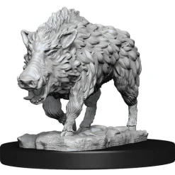 Wild Boar (Wave 7) WizKids Deep Cuts Unpainted Miniature