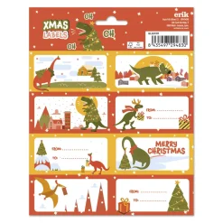 Wild Christmas Self-Adhesive Labels
