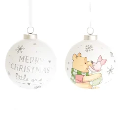 Winnie & Piglet Merry Christmas Ceramic Bauble