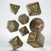 Witcher Crones Weavess Poly Brown /Beige w /Coin (7) Terningsett, Witcher