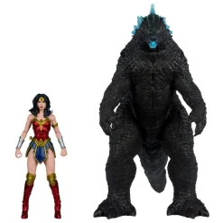 Wonder Woman vs Atomic Blast Godzilla Monsteverse DC Multiverse Action Figure 2-Pack 18 cm