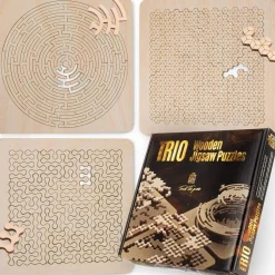 Wooden Puzzle Trio (41+44+88)